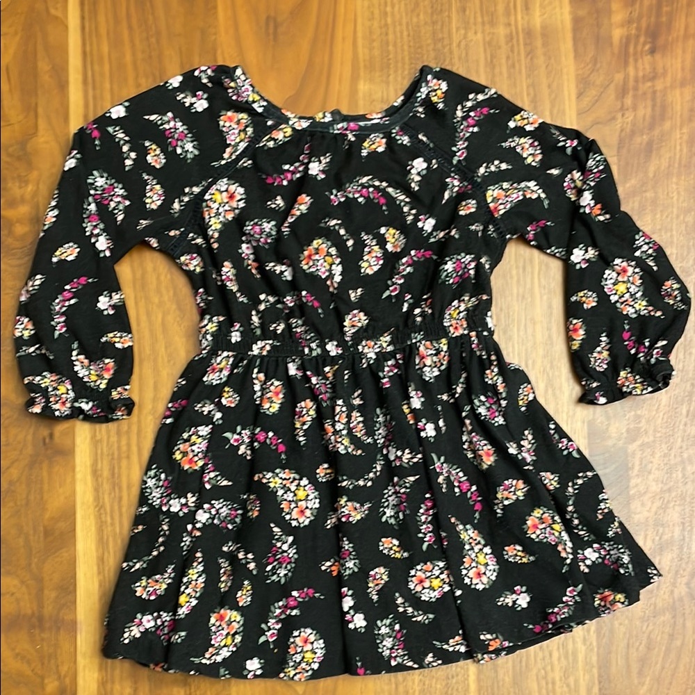 Old Navy 18-24m Floral Kids Dress - Black